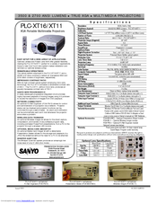 sanyo pro xtrax multiverse projector plc xt16